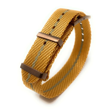 Tudor Style Fabric Knit Military Style - Luxury Gold and Sand